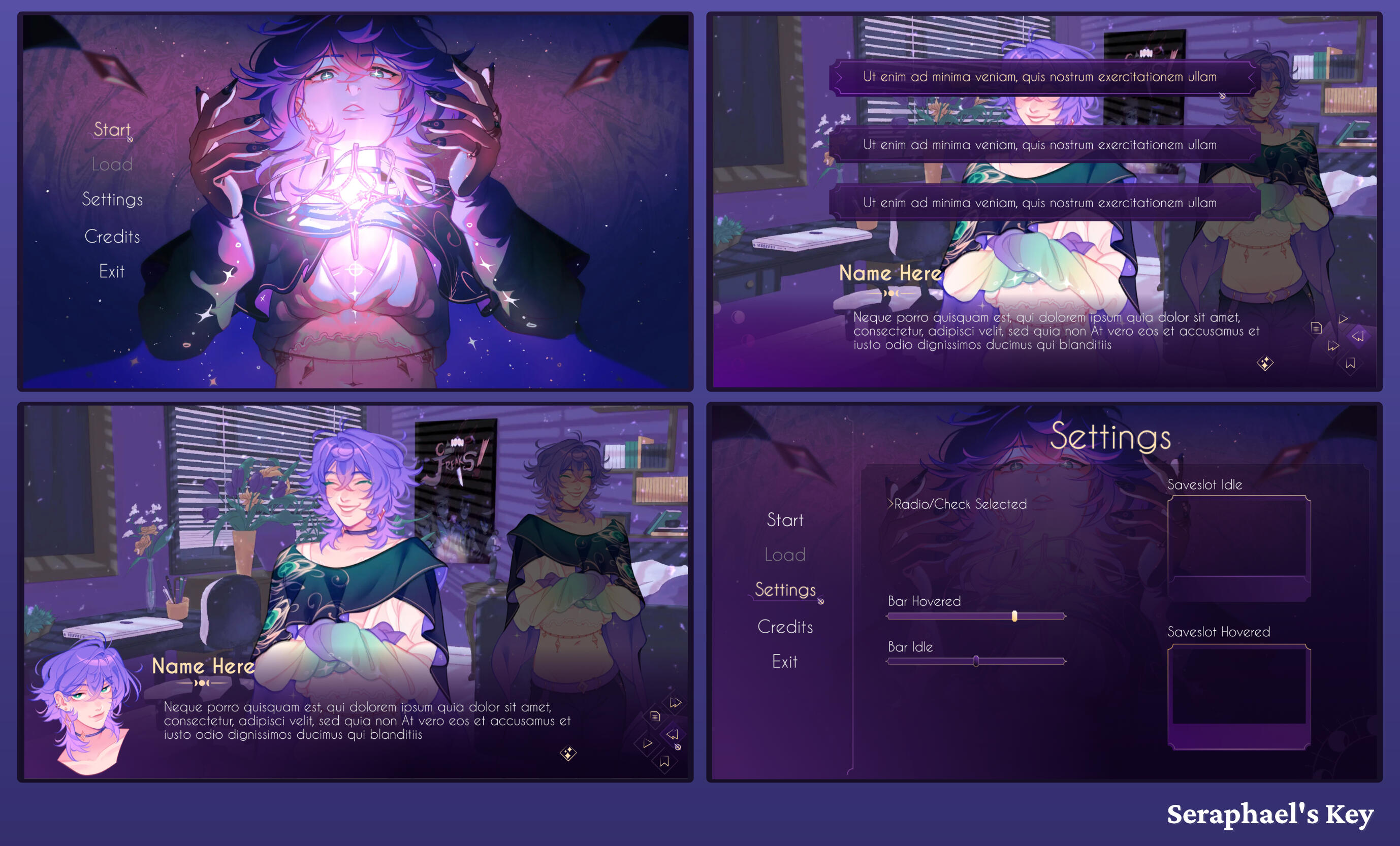 Seraphel's Key UI