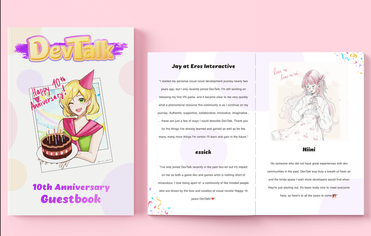 DevTalk's 10th Anniversaty Guestbook - Layout for Print, 2025